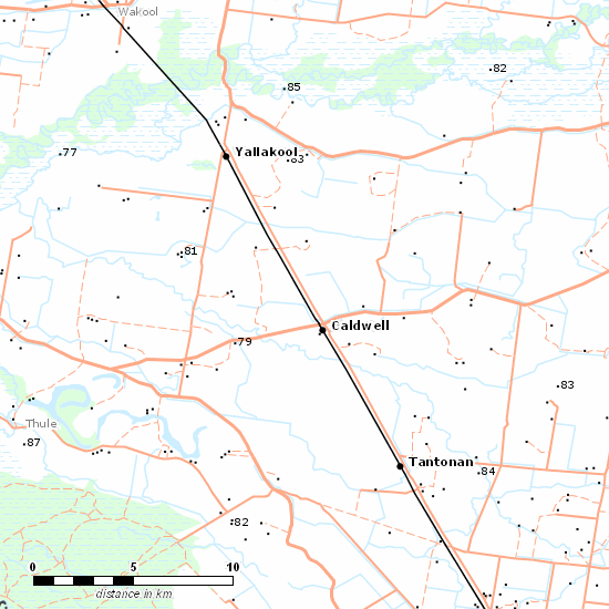 Balranald Line line map