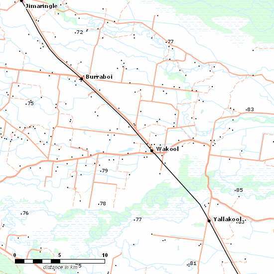 Balranald Line line map