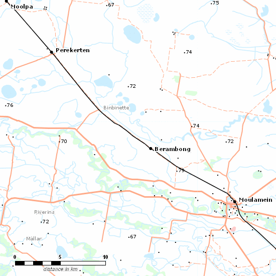 Balranald Line line map