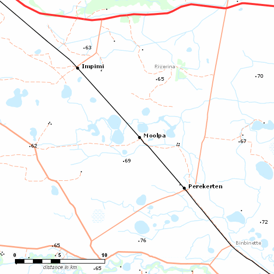 Balranald Line line map