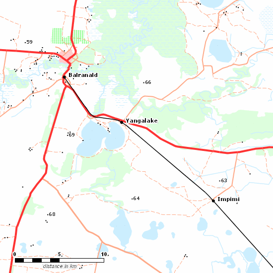 Balranald Line line map