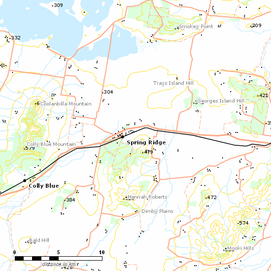 Binnaway - Werris Creek Line line map