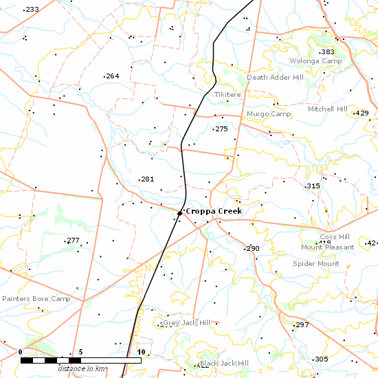 Boggabilla Branch line map