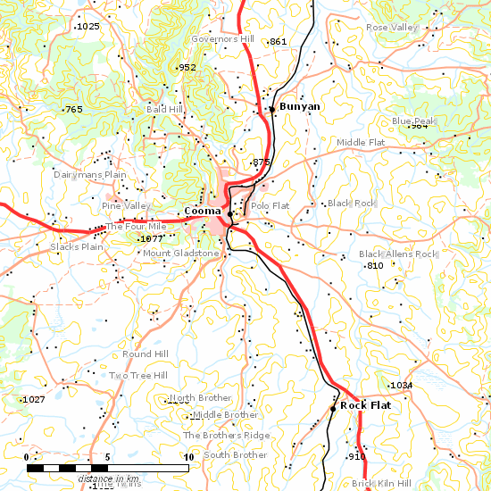 Bombala Line line map