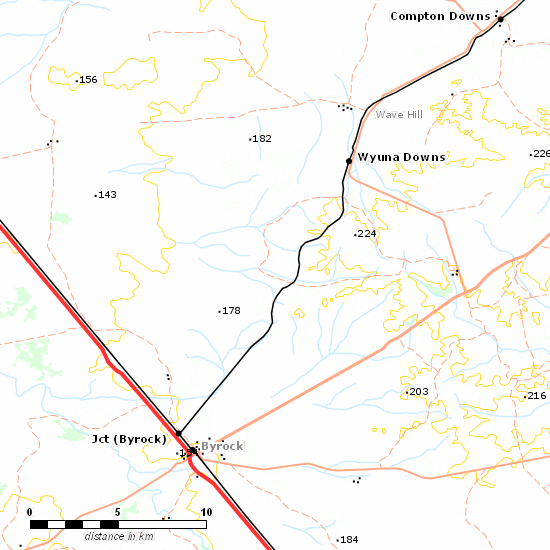 Brewarrina Branch line map