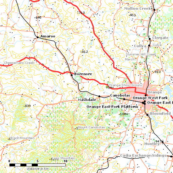 Broken Hill Line line map