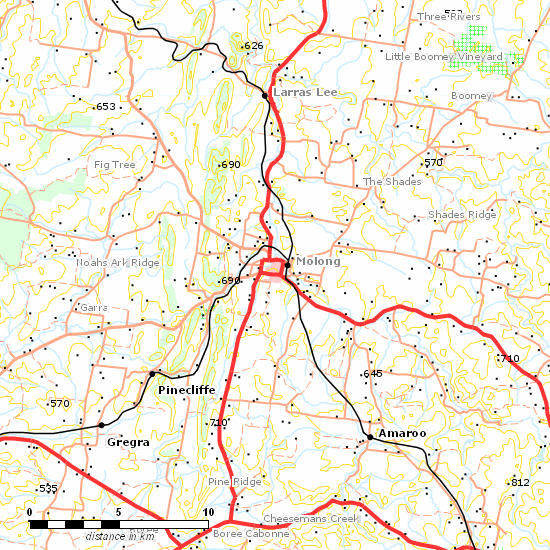 Broken Hill Line line map