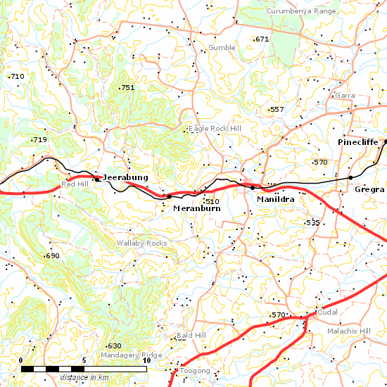 Broken Hill Line line map