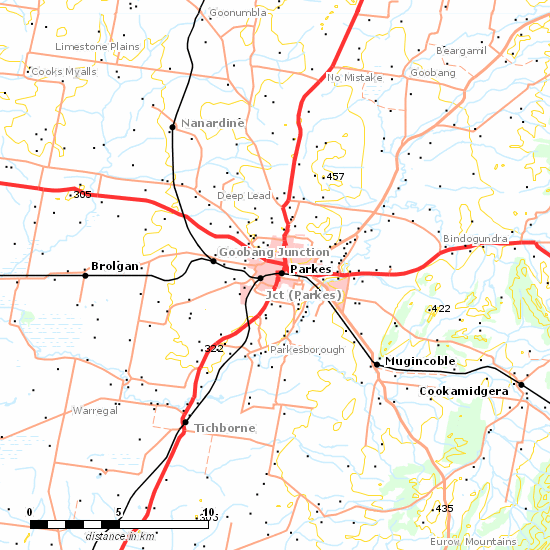 Broken Hill Line line map