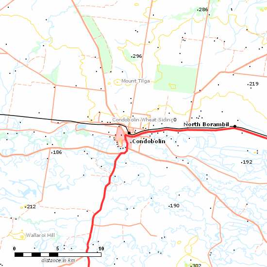 Broken Hill Line line map