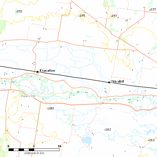 Broken Hill Line line map