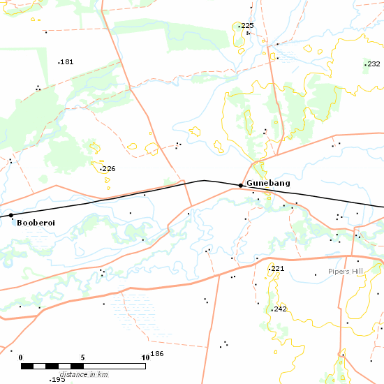 Broken Hill Line line map