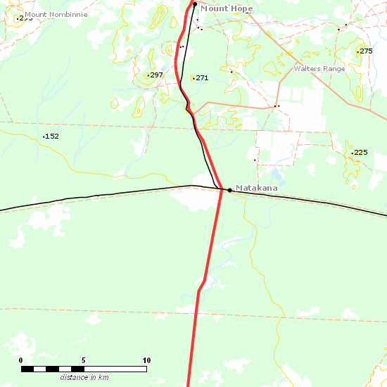 Broken Hill Line line map