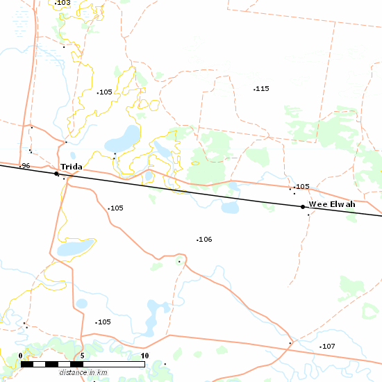 Broken Hill Line line map