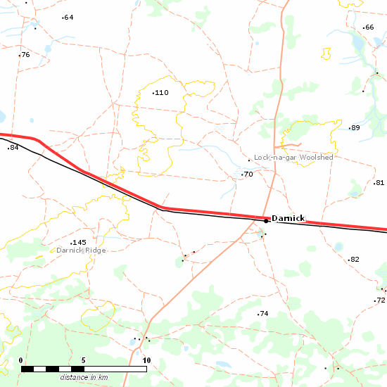 Broken Hill Line line map