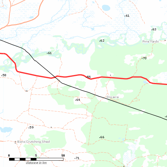 Broken Hill Line line map