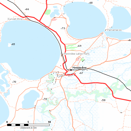 Broken Hill Line line map