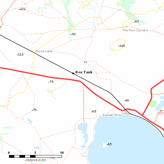 Broken Hill Line line map