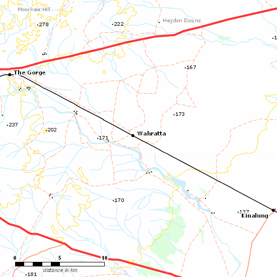 Broken Hill Line line map