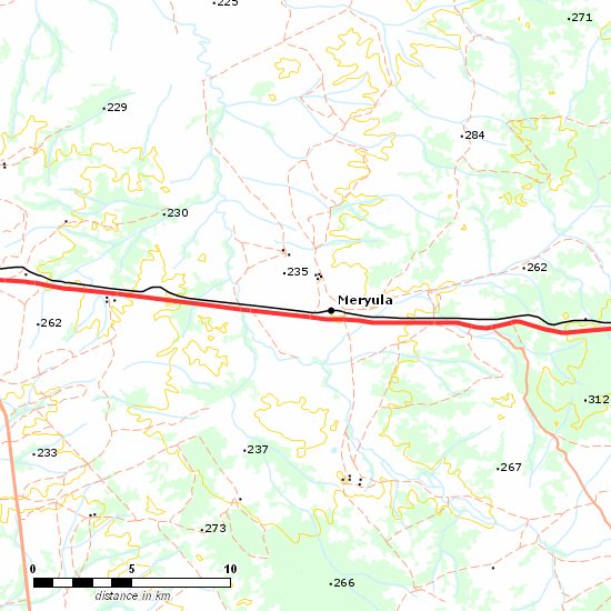 Cobar Branch line map