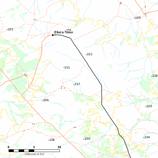 Cobar Branch line map