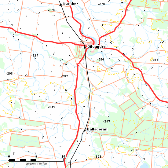 Coonamble Branch line map