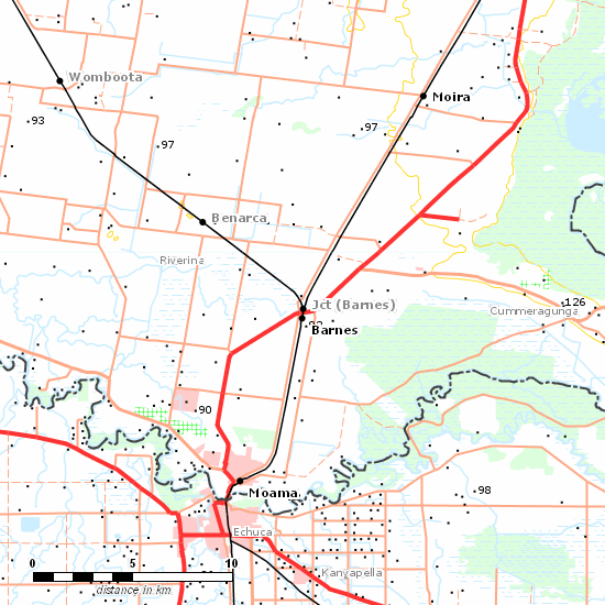 Deniliquin Line line map