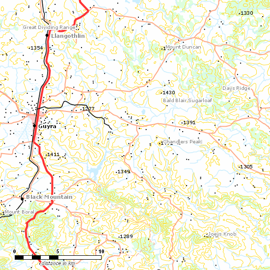 Guyra - Dorrigo Line line map