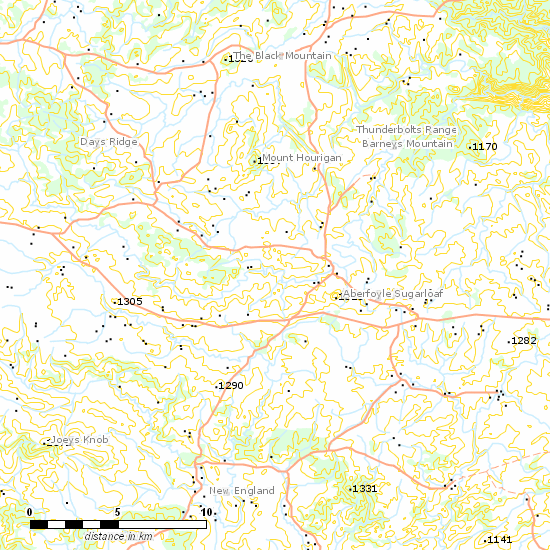 Guyra - Dorrigo Line line map