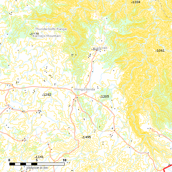 Guyra - Dorrigo Line line map