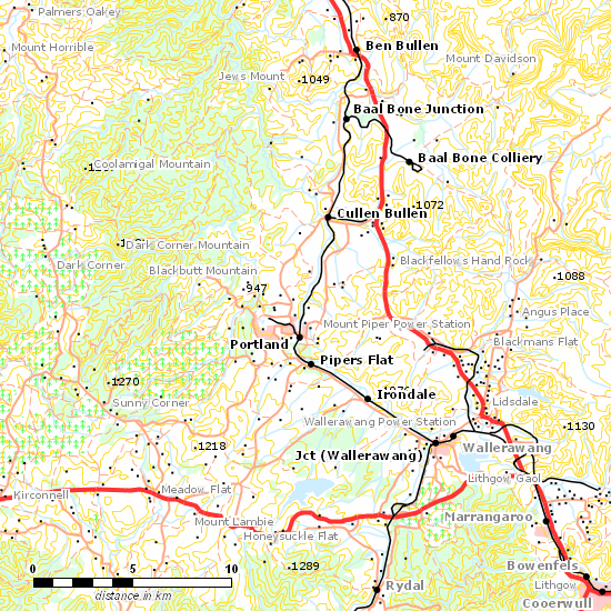 Gwabegar Line line map