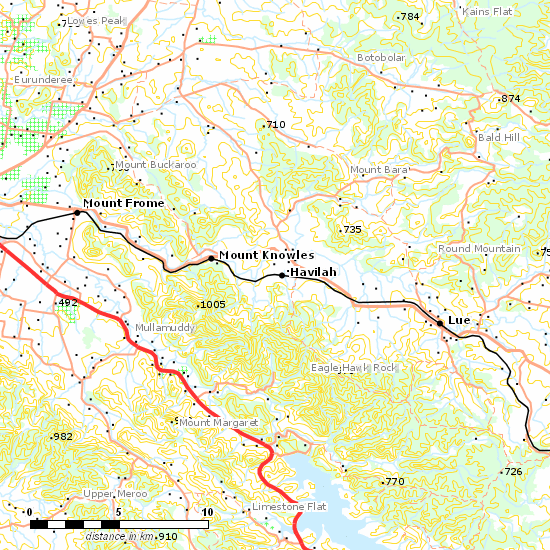 Gwabegar Line line map