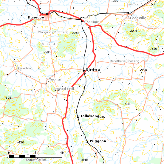 Gwabegar Line line map