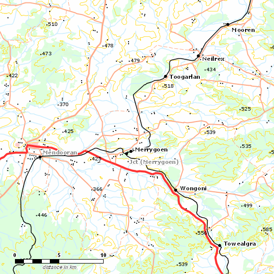 Gwabegar Line line map