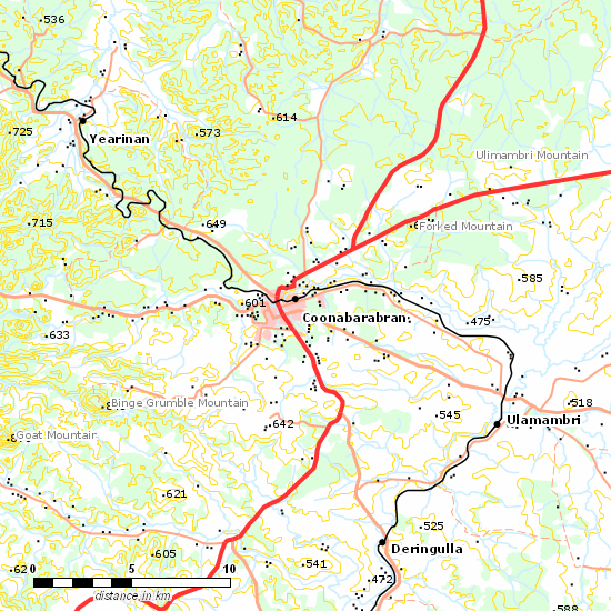 Gwabegar Line line map