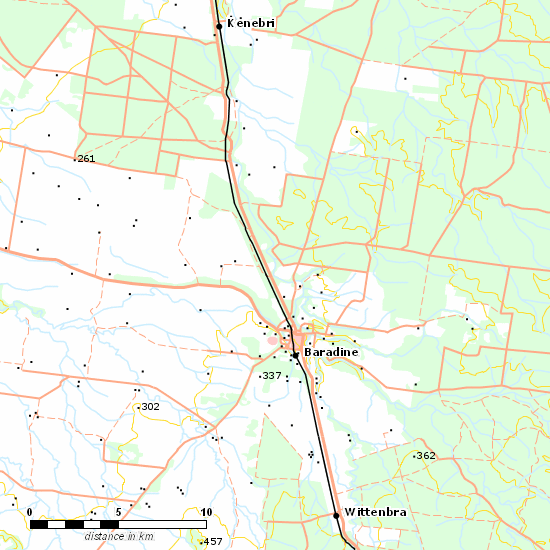 Gwabegar Line line map