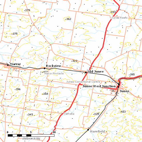 Hay Branch line map