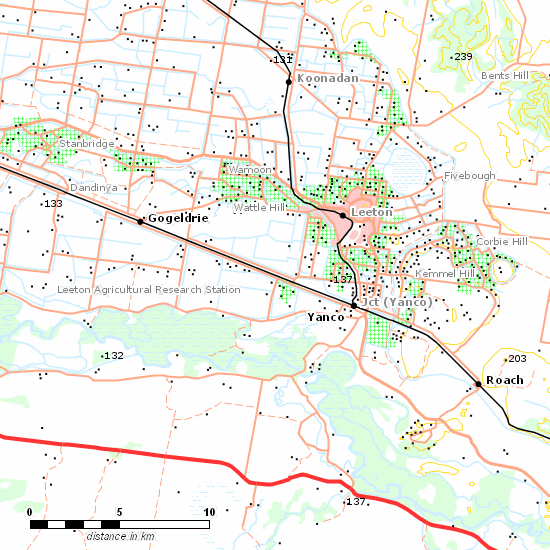 Hay Branch line map