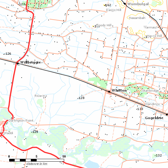 Hay Branch line map