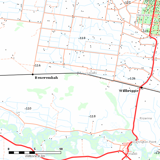 Hay Branch line map