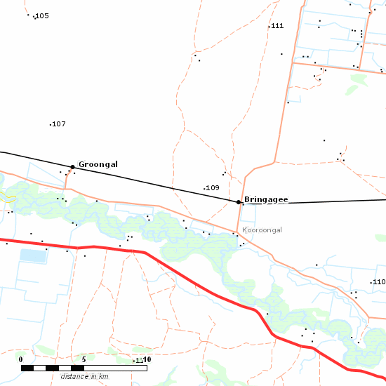 Hay Branch line map