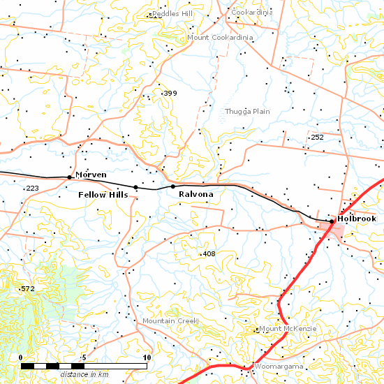 Holbrook Branch line map