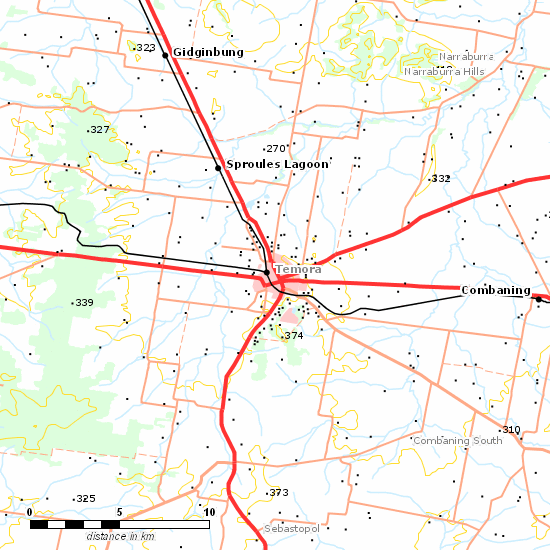 Lake Cargelligo Branch line map