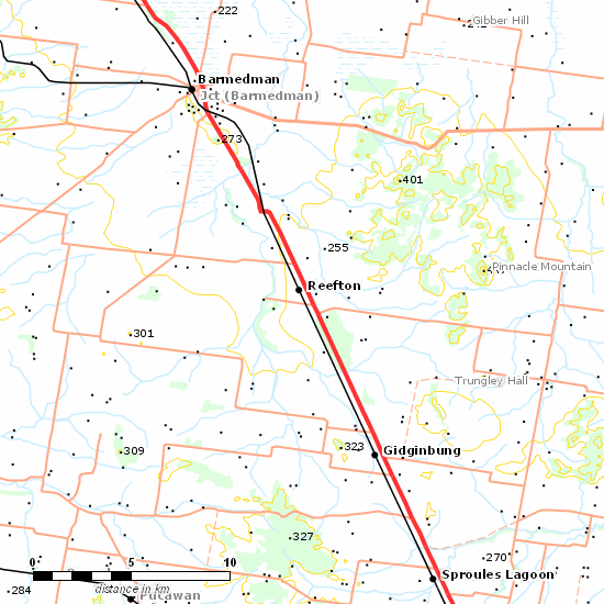 Lake Cargelligo Branch line map