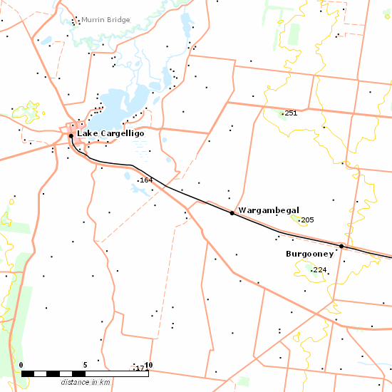 Lake Cargelligo Branch line map