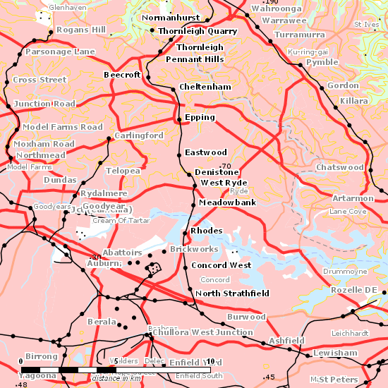 Main North Line line map