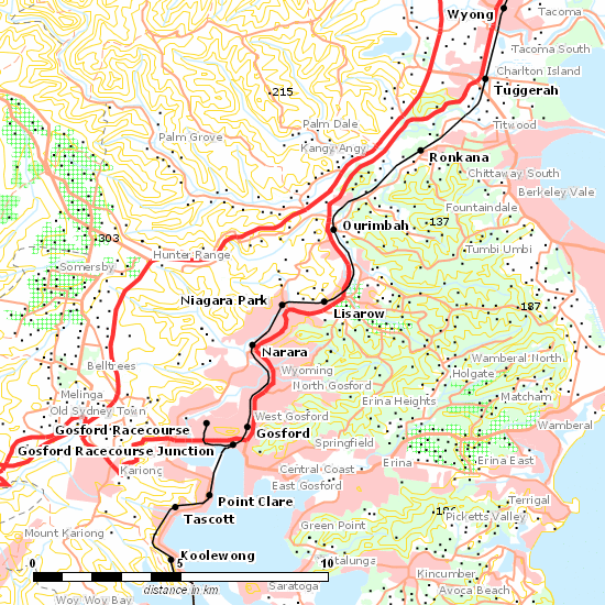 Main North Line line map