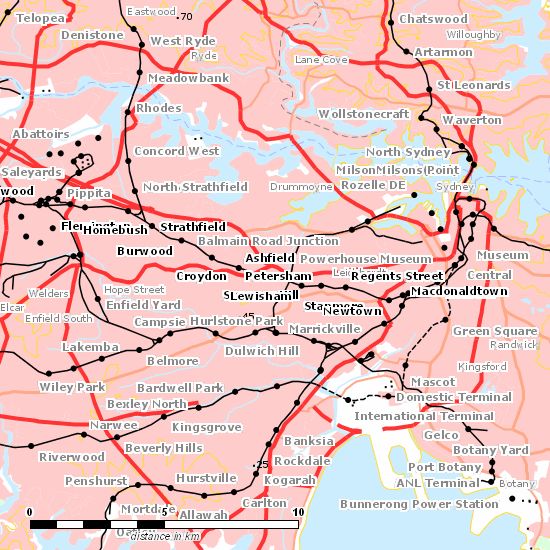 Main South Line line map