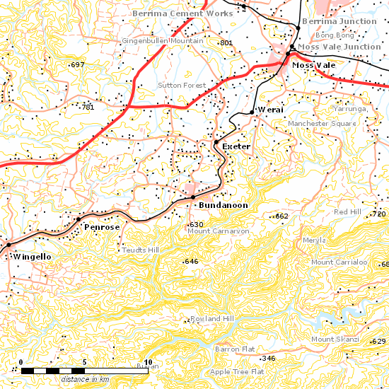 Main South Line line map