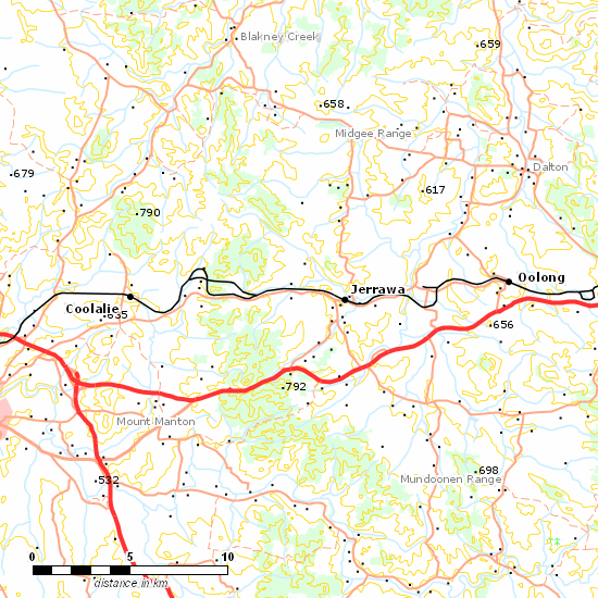 Main South Line line map